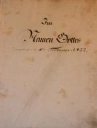 Taufbuch von der Stadt von 10.02.1822 bis 31.08.1828